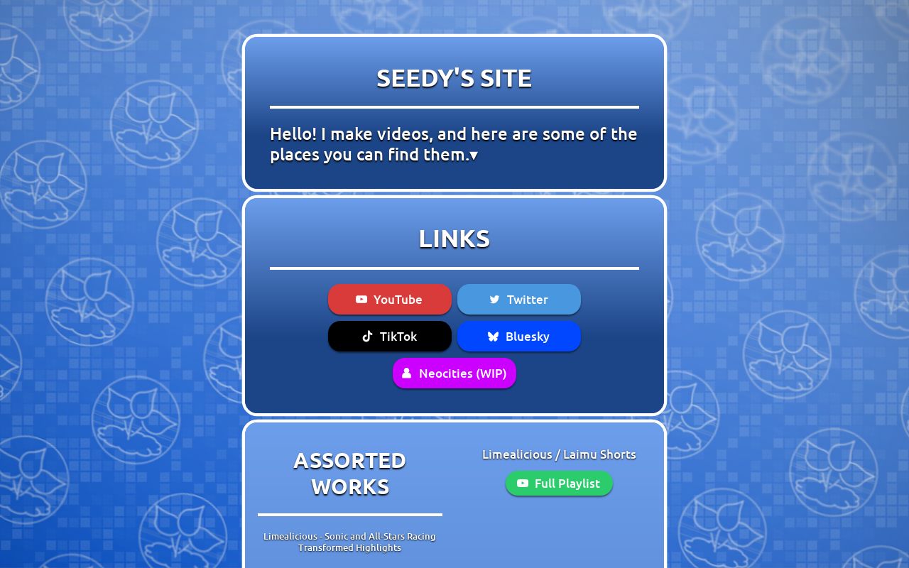 Carrd profile picture for @seedy